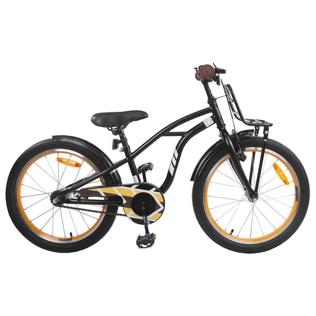 Kinderfahrrad 22 Zoll für 7-12 Jahre alt Schwarz