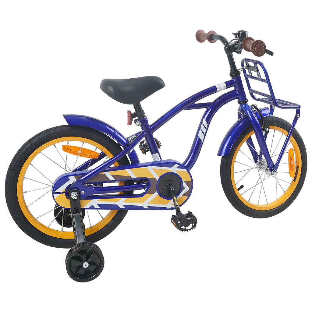 Kinderfahrrad 16 Zoll für 4-6 Jahre alt Dunkelblau