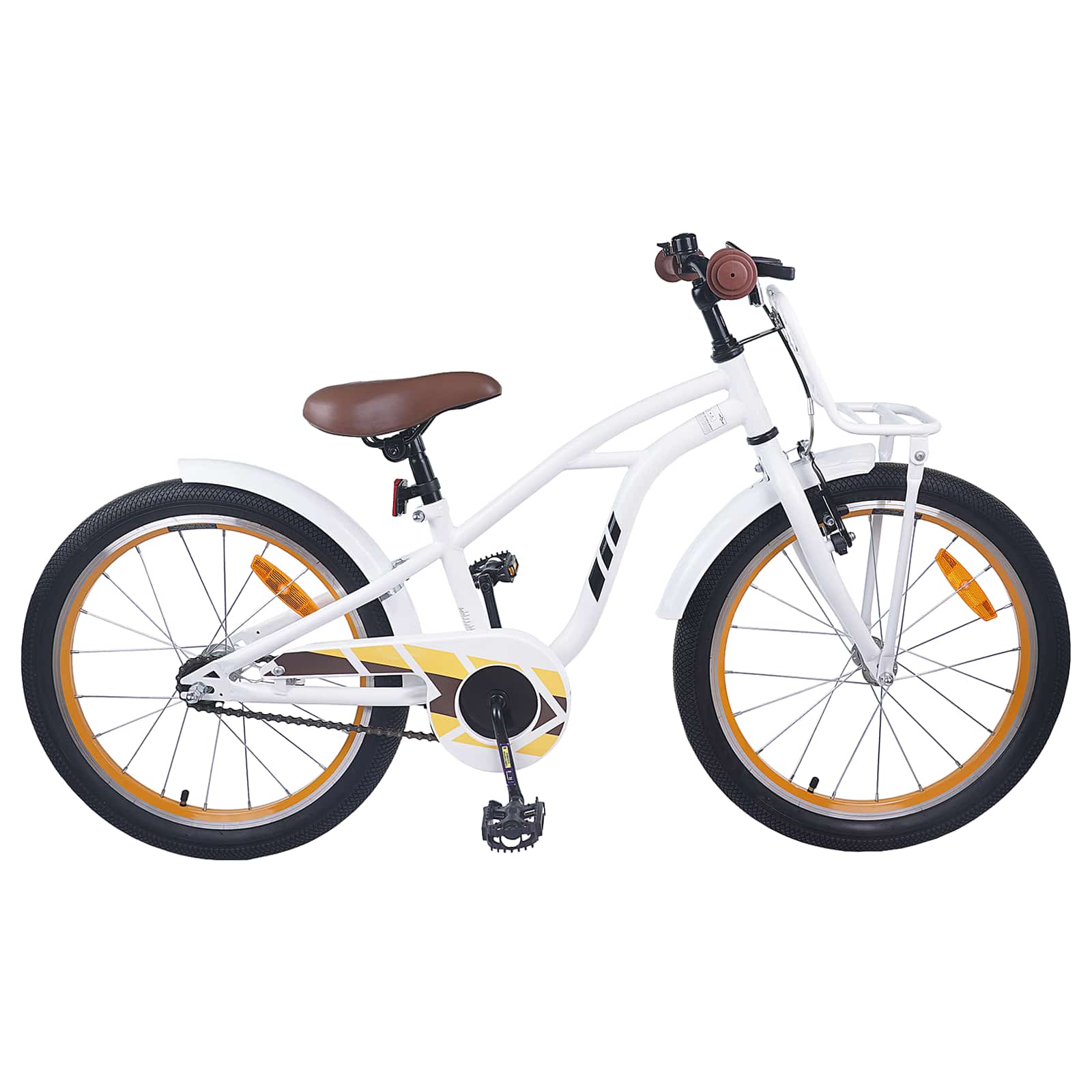 Kinderfahrrad 18 Zoll für 5-7 Jahre alt Weiß