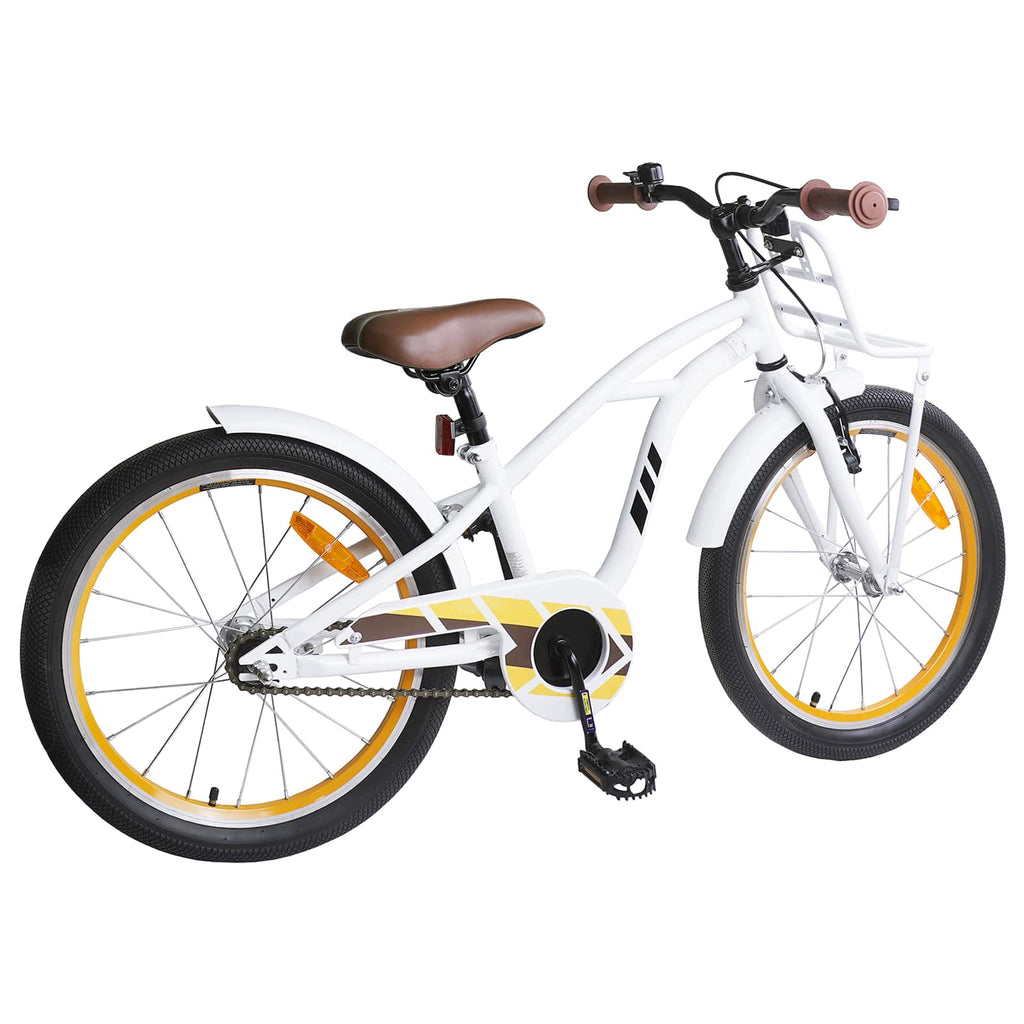 Kinderfahrrad 20 Zoll für 6-11 Jahre alt Weiß