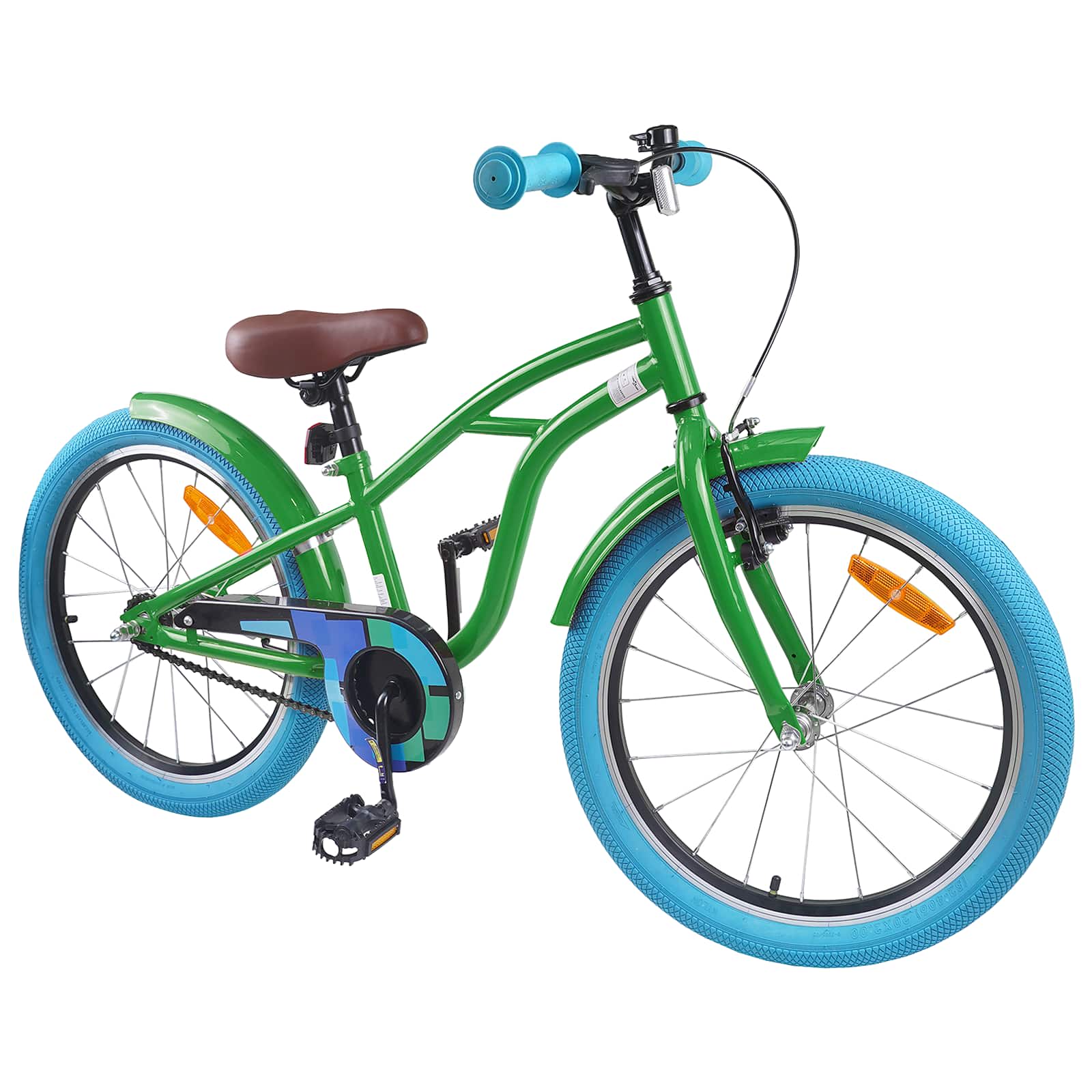 Kinderfahrrad 20 Zoll für 6-11 Jahre alt Grün