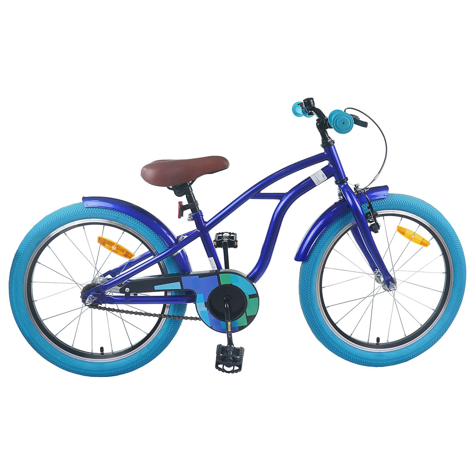 Kinderfahrrad 20 Zoll für 6-11 Jahre alt Dunkelblau