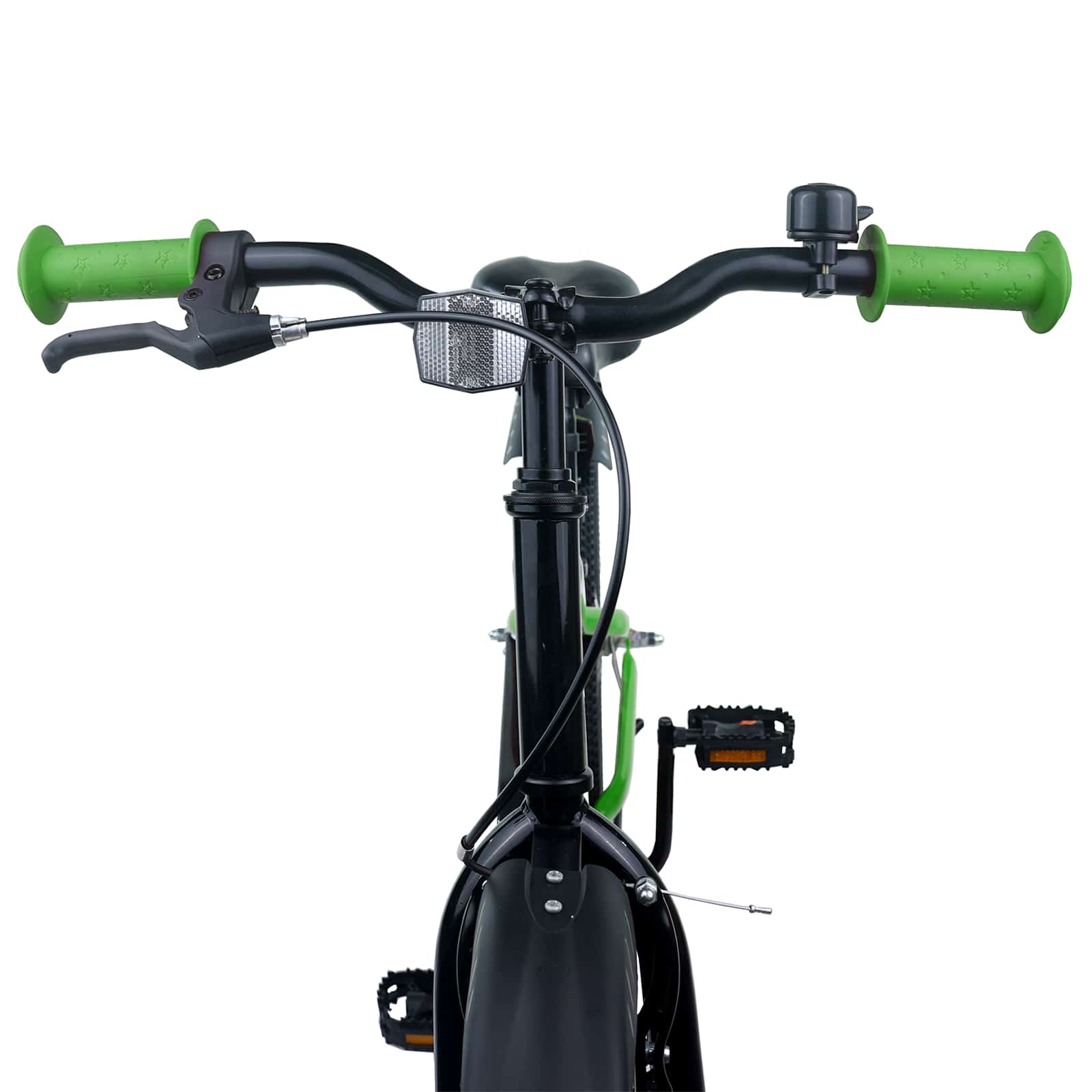 Kinderfahrrad 18 Zoll für 5-7 Jahre alt Grün Schwarz
