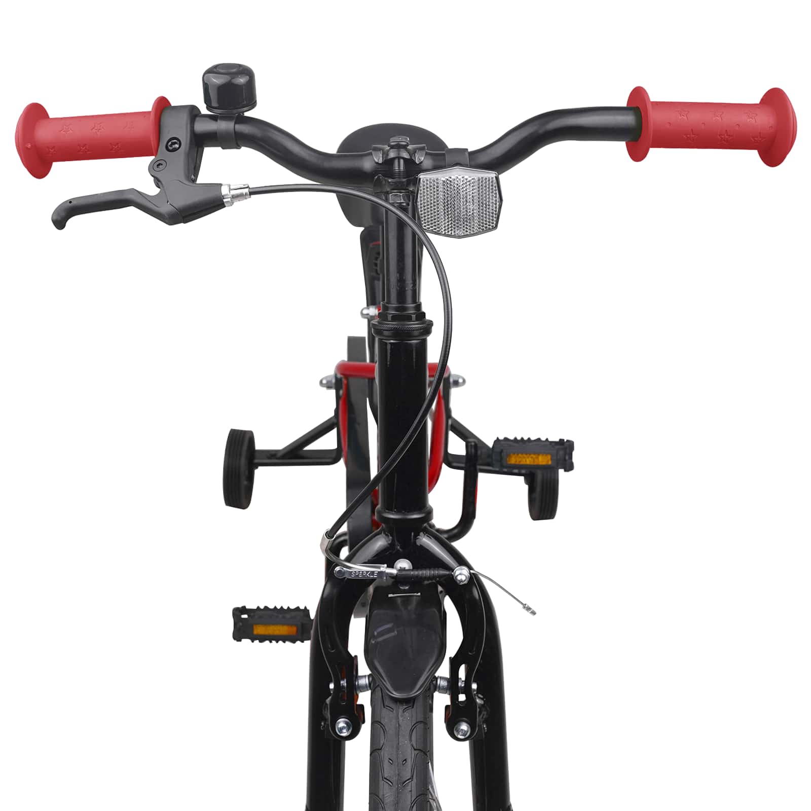 Kinderfahrrad 16 Zoll für 4-6 Jahre alt Rot Schwarz