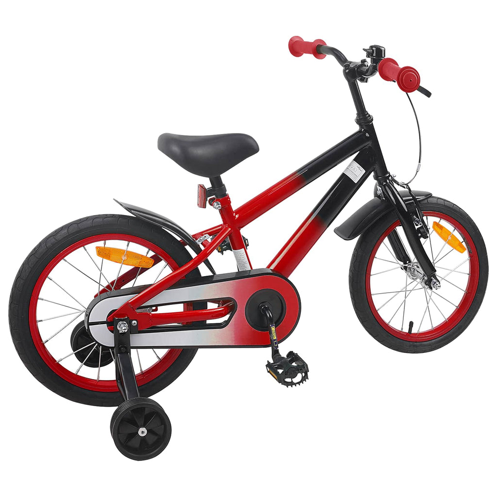 Kinderfahrrad 16 Zoll für 4-6 Jahre alt Rot Schwarz