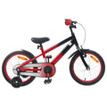 Kinderfahrrad 16 Zoll für 4-6 Jahre alt Rot Schwarz