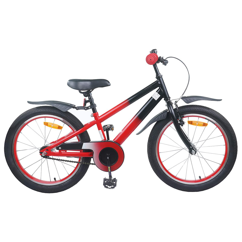 Kinderfahrrad 18 Zoll für 5-7 Jahre alt Rot Schwarz