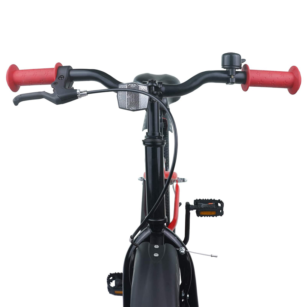 Kinderfahrrad 22 Zoll für 7-12 Jahre alt Rot und Schwarz