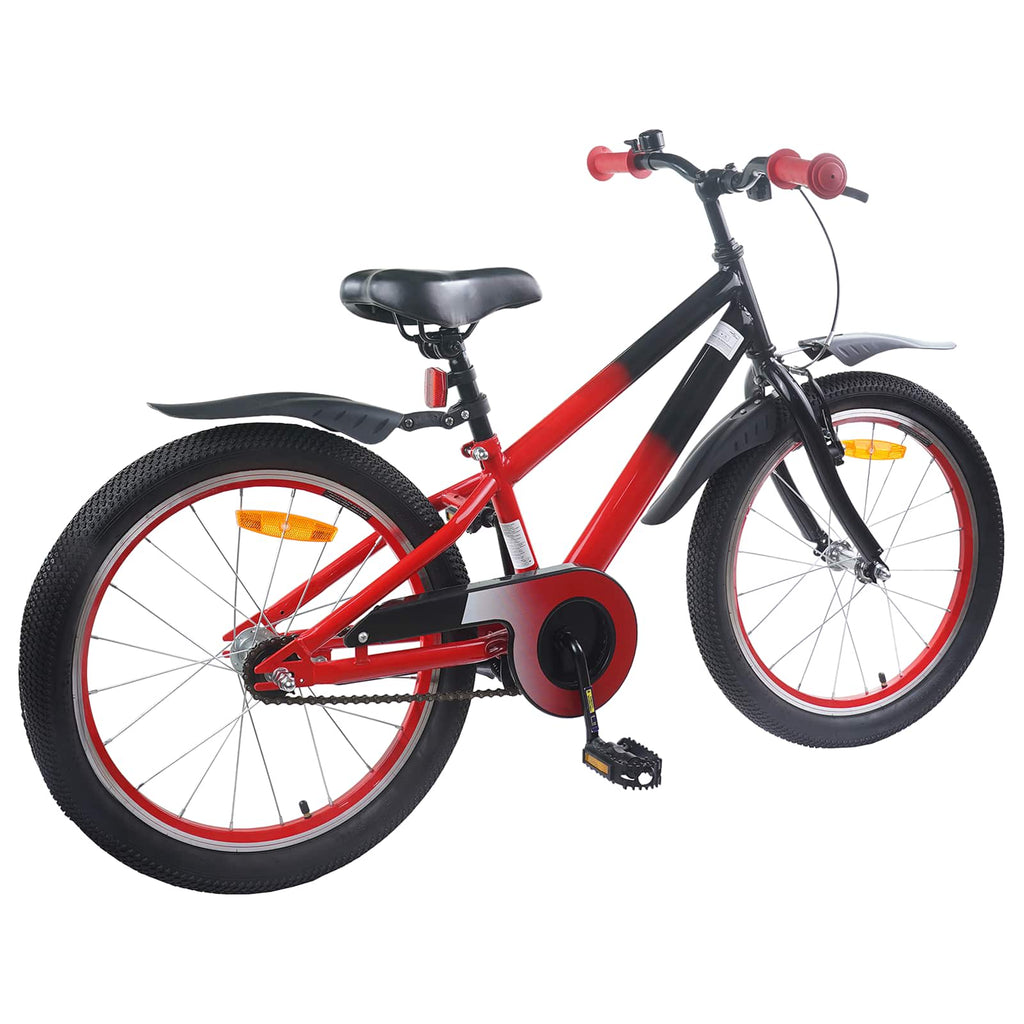 Kinderfahrrad 22 Zoll für 7-12 Jahre alt Rot und Schwarz