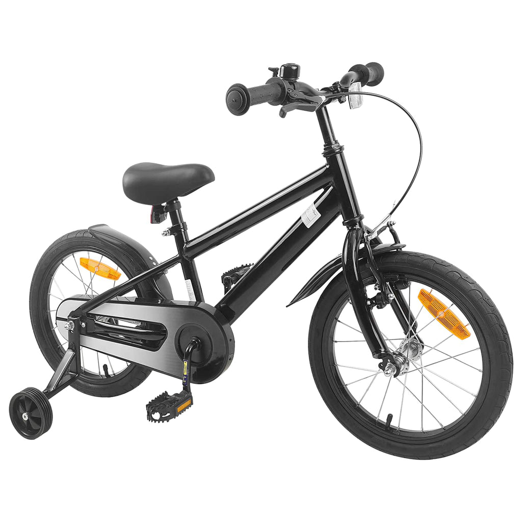 Kinderfahrrad 16 Zoll für 4-6 Jahre alt Schwarz