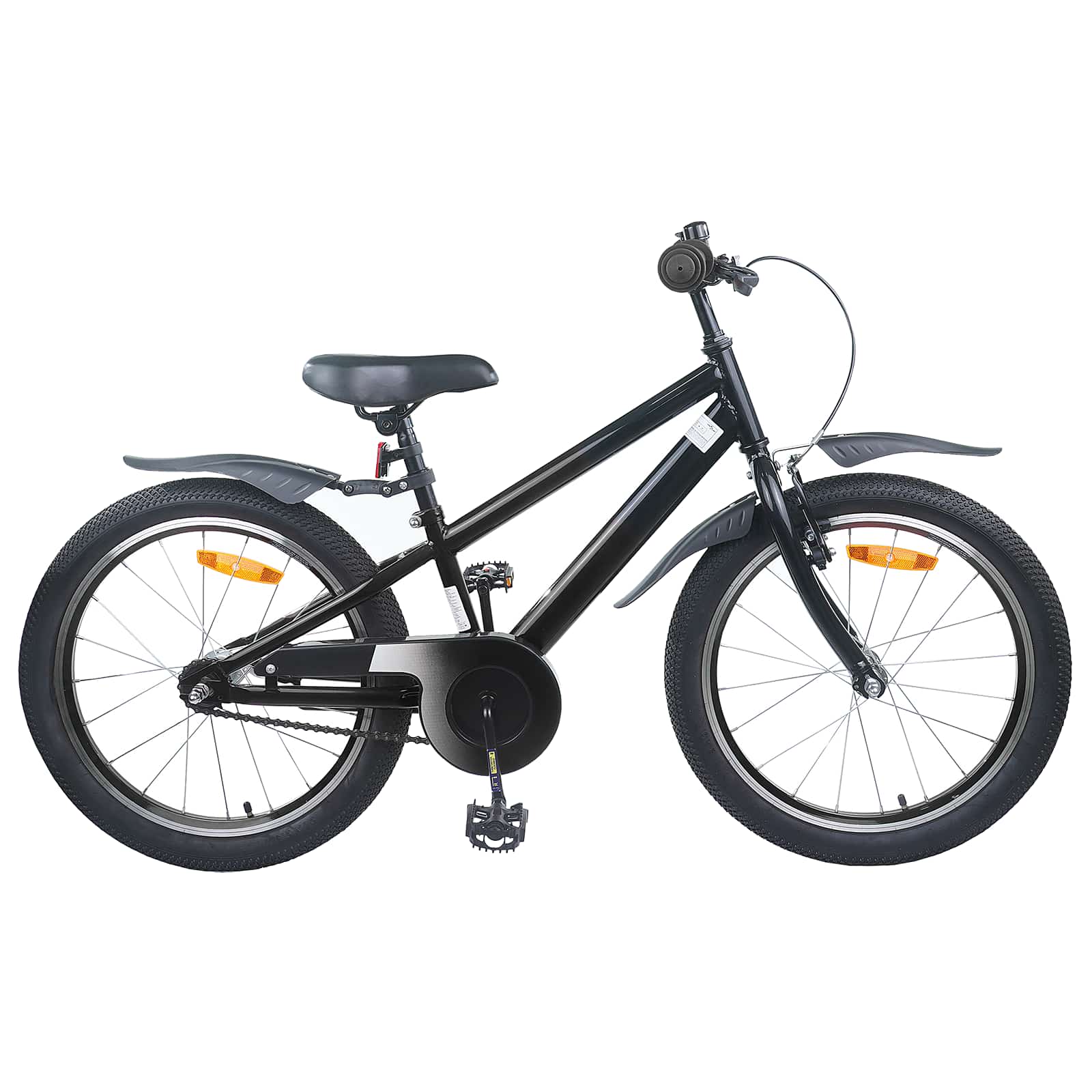 Kinderfahrrad 18 Zoll für 5-7 Jahre alt Schwarz