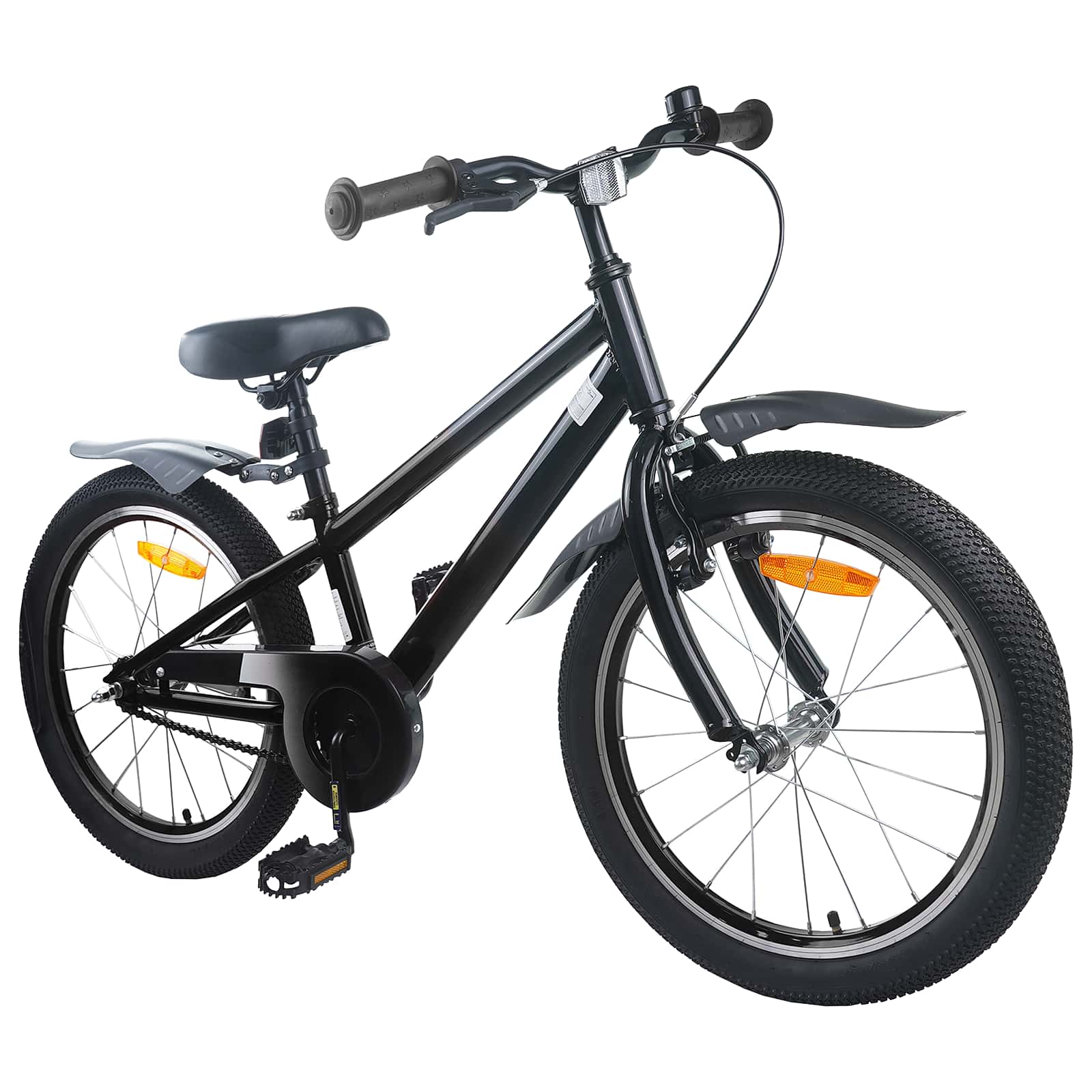 Kinderfahrrad 20 Zoll für 6-11 Jahre alt Schwarz