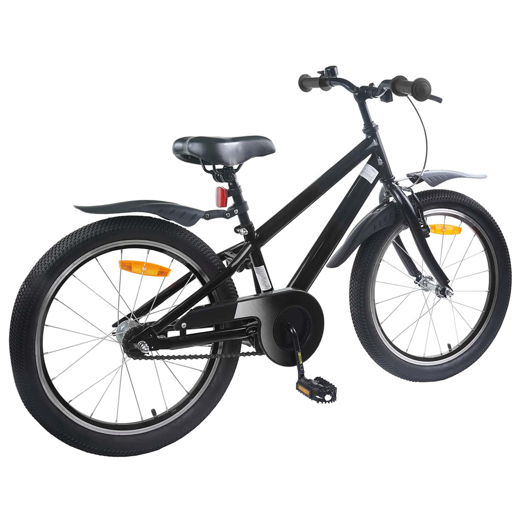 Kinderfahrrad 20 Zoll für 6-11 Jahre alt Schwarz