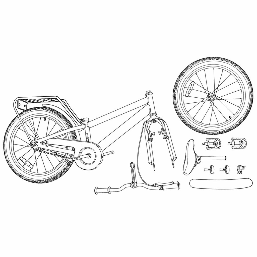 Kinderfahrrad 20 Zoll für 6-11 Jahre alt Himmelblau