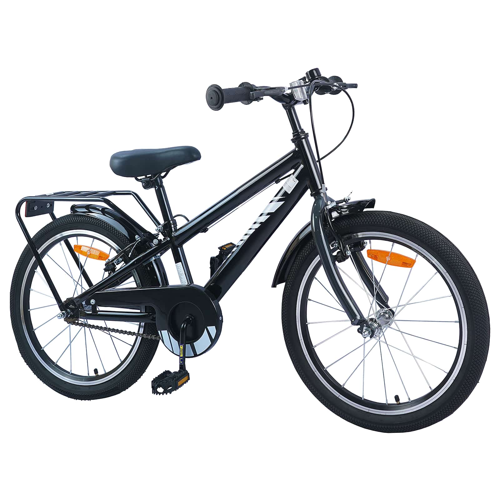 Kinderfahrrad 18 Zoll für 5-7 Jahre alt Schwarz
