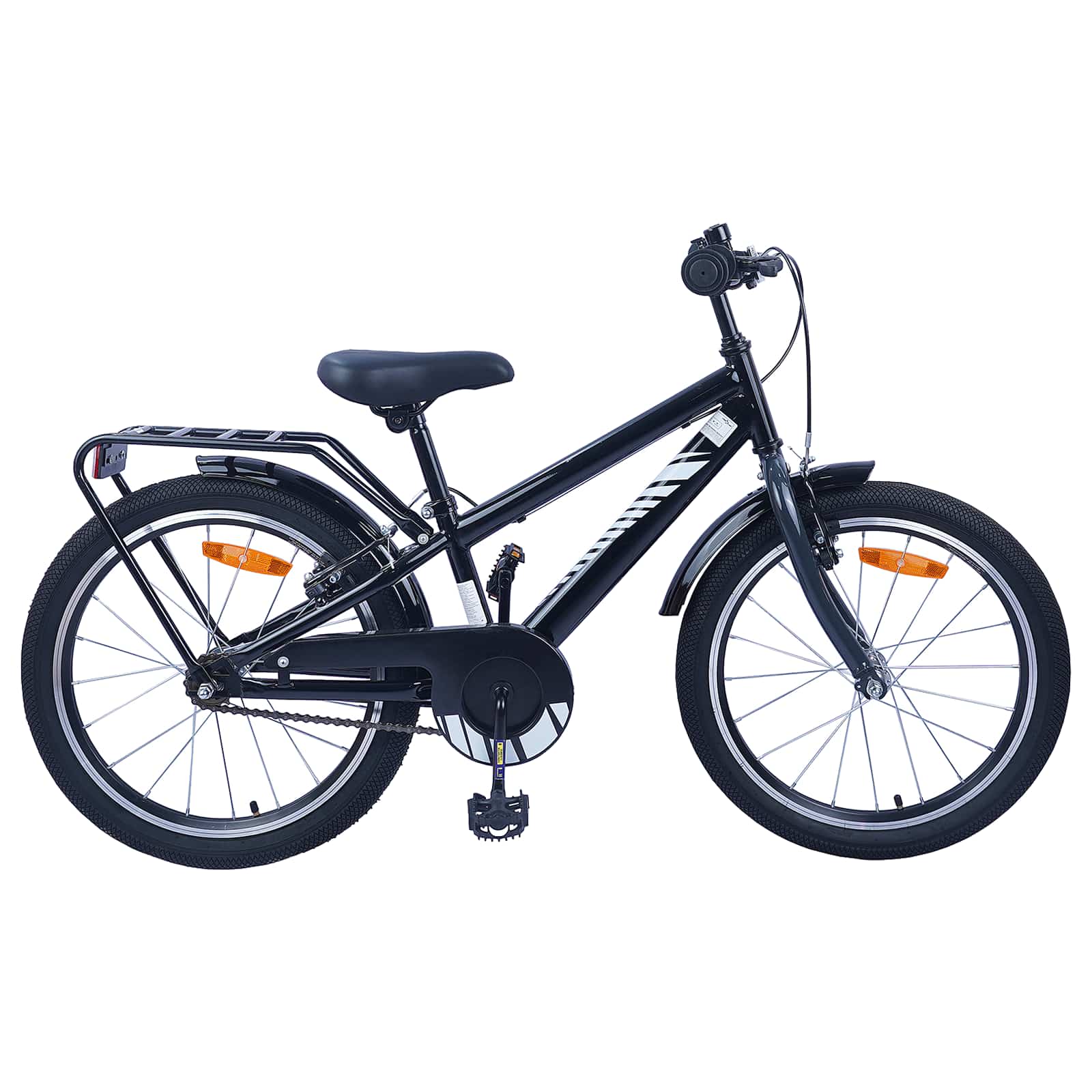 Kinderfahrrad 18 Zoll für 5-7 Jahre alt Schwarz