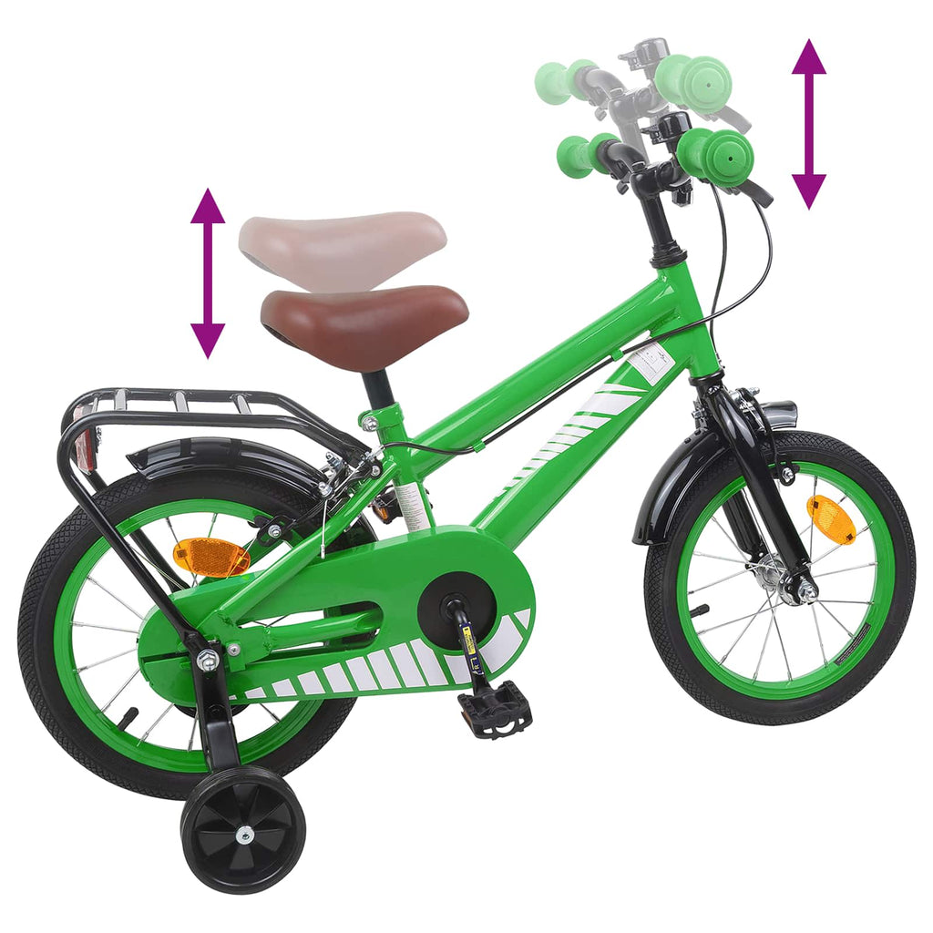 Kinderfahrrad 16 Zoll für 4-6 Jahre alt Grün