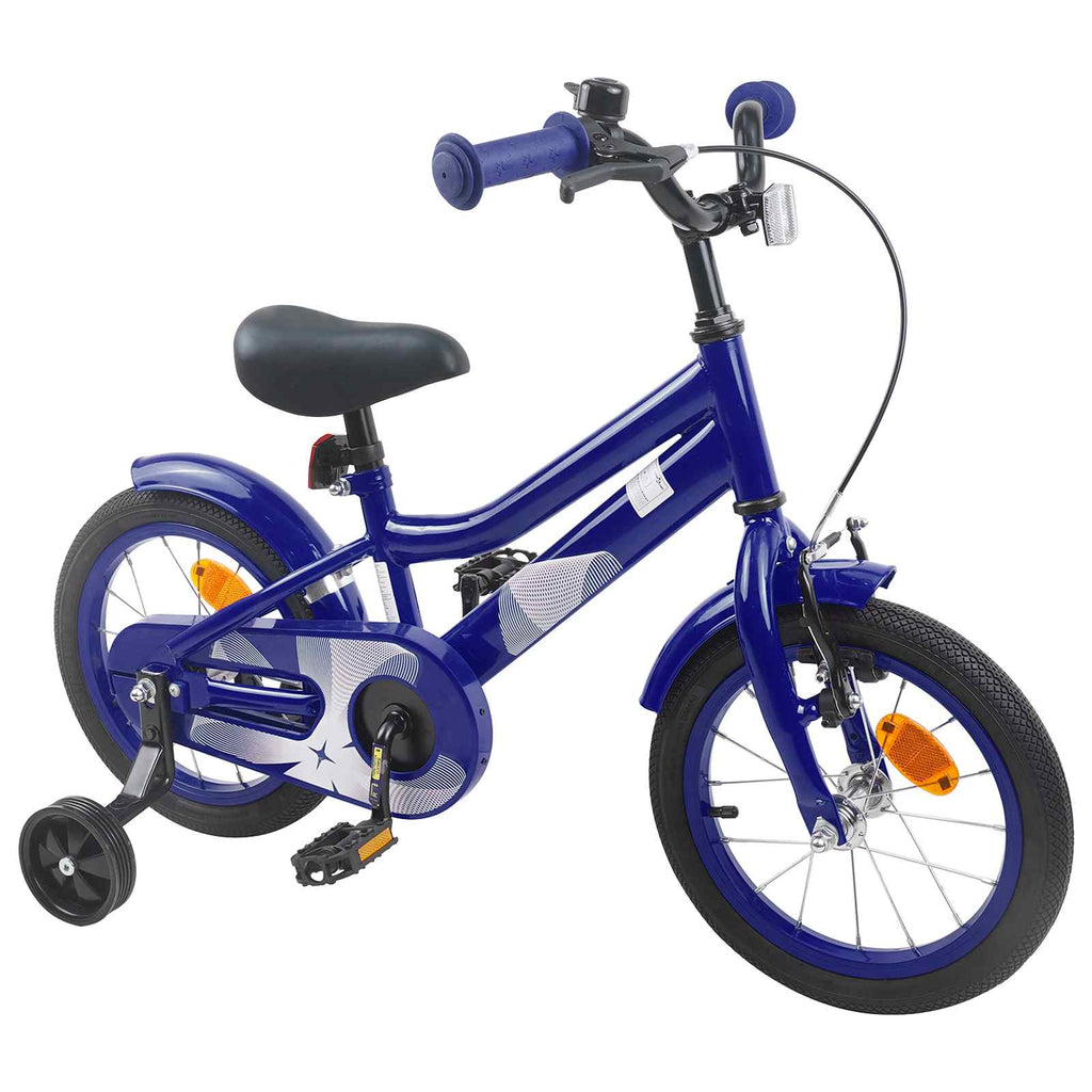 Kinderfahrrad 12 Zoll für 2-4 Jahre alt Dunkelblau