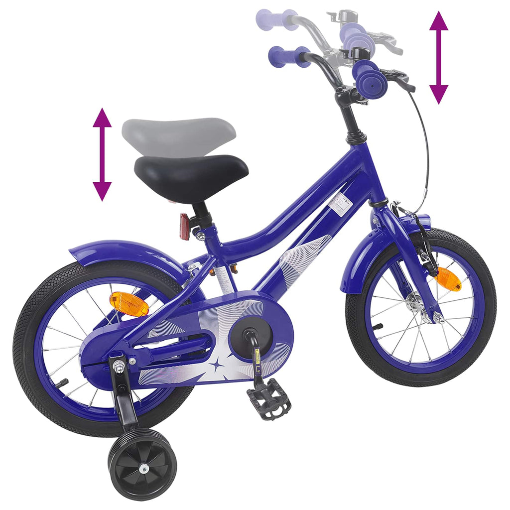 Kinderfahrrad 12 Zoll für 2-4 Jahre alt Dunkelblau