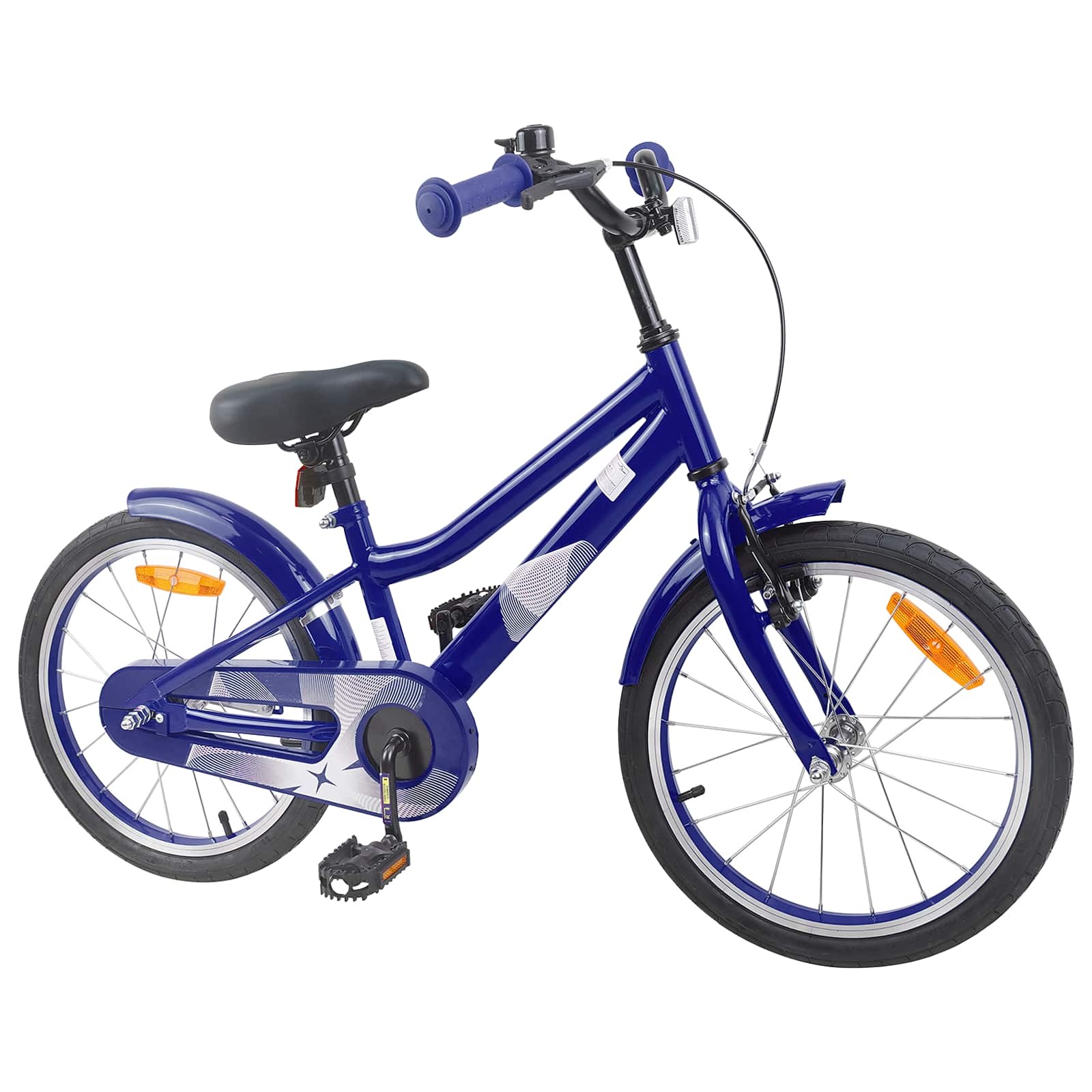Kinderfahrrad 18 Zoll für 5-7 Jahre alt Dunkelblau