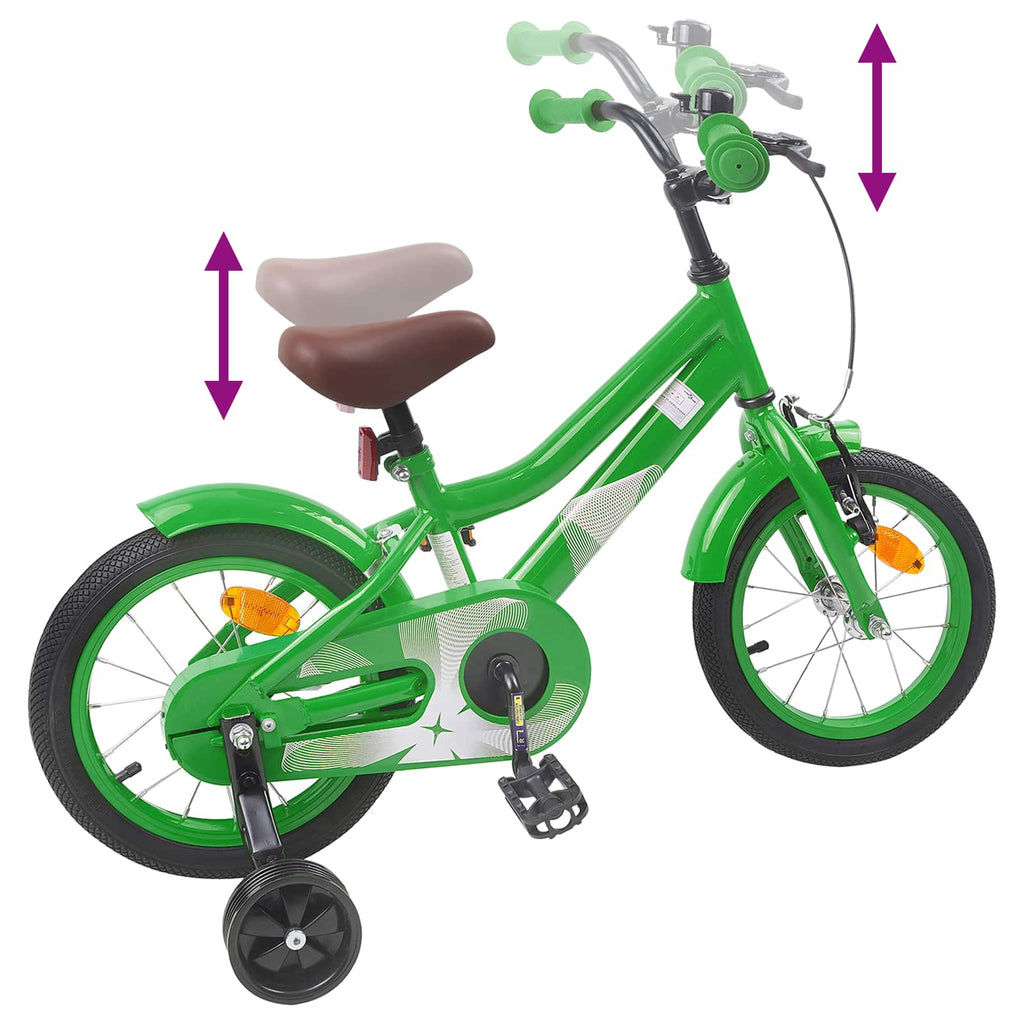 Kinderfahrrad 12 Zoll für 2-4 Jahre alt Grün
