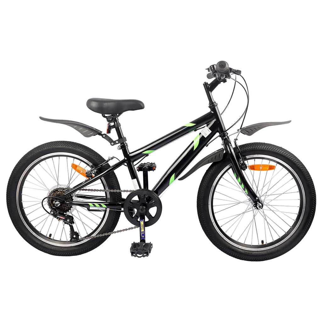 Kinderfahrrad 24 Zoll 6-Speed für 8-12 Jahre alt Schwarz