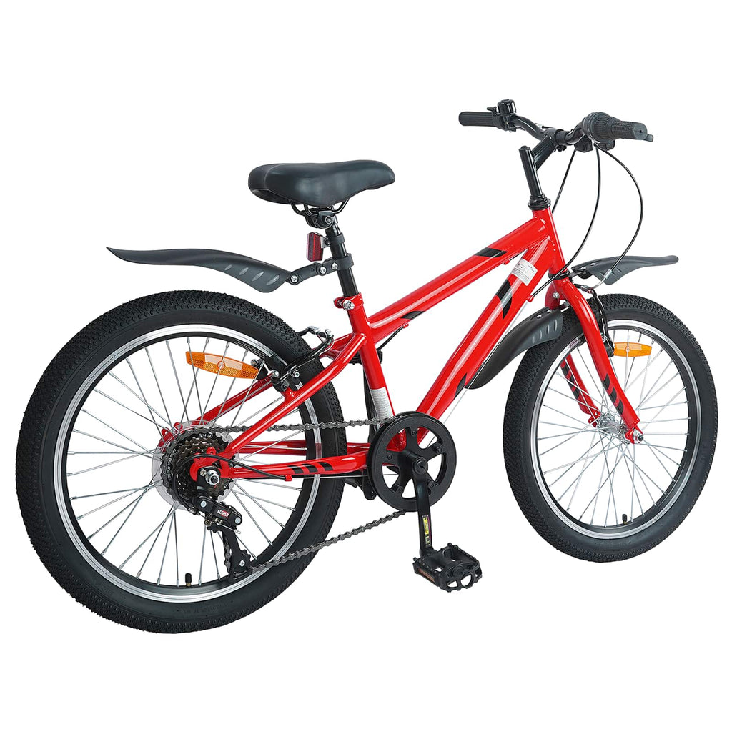 Kinderfahrrad 20 Zoll 6-Speed für 6-11 Jahre alt Rot