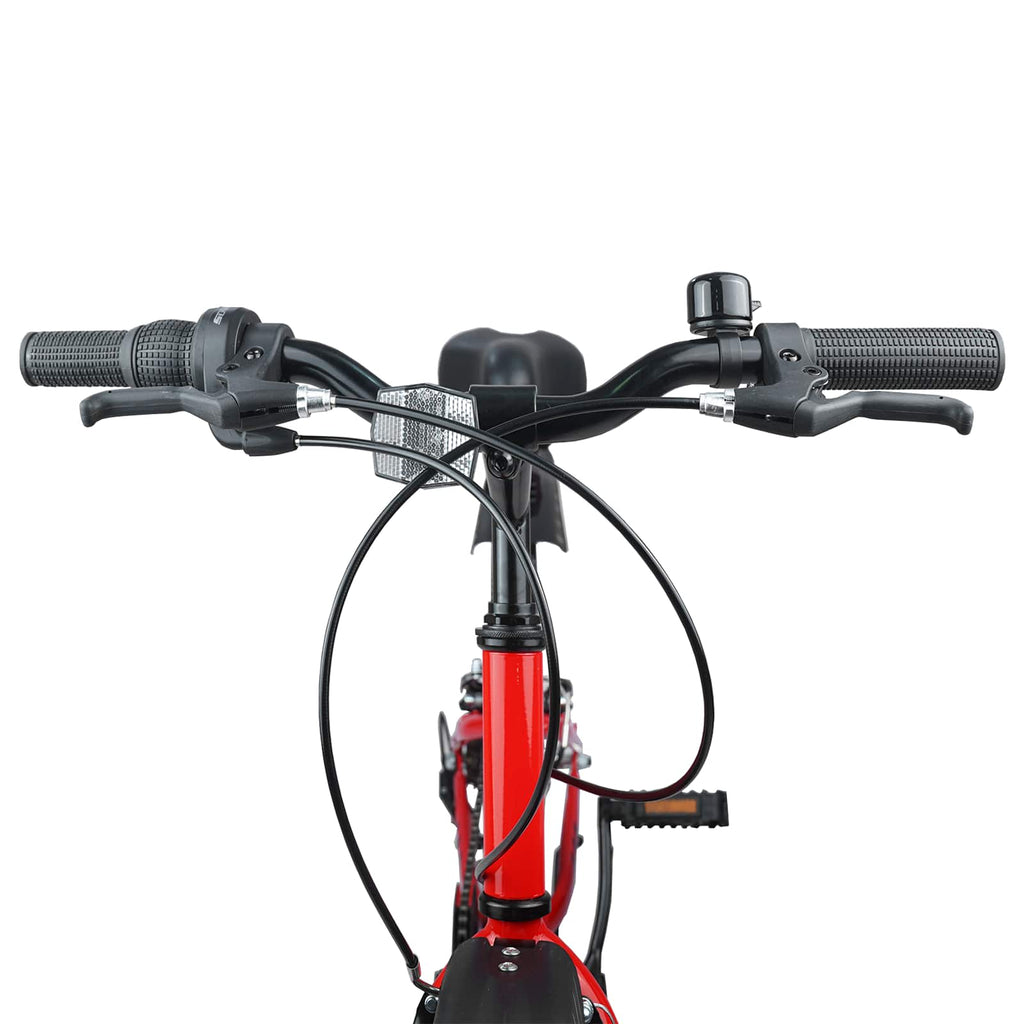 Kinderfahrrad 24 Zoll 6-Speed für 8-12 Jahre alt Rot