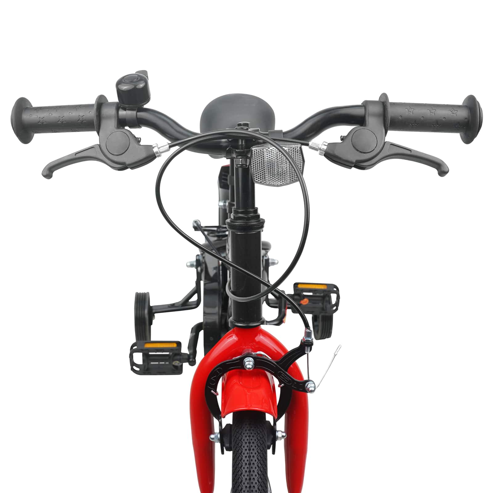 Kinderfahrrad 16 Zoll für 4-6 Jahre alt Schwarz Rot