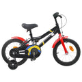 Kinderfahrrad 16 Zoll für 4-6 Jahre alt Schwarz Rot