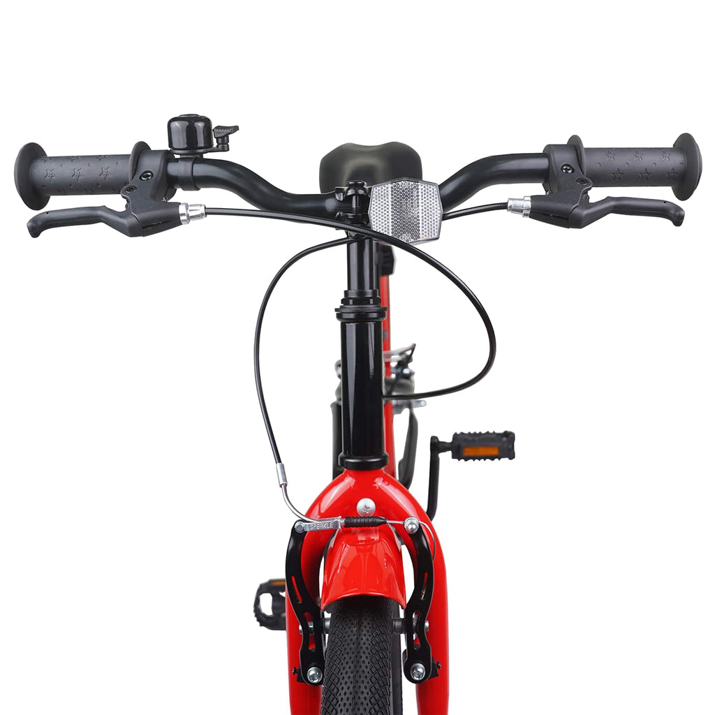 Kinderfahrrad 24 Zoll für 8-12 Jahre alt Schwarz Rot