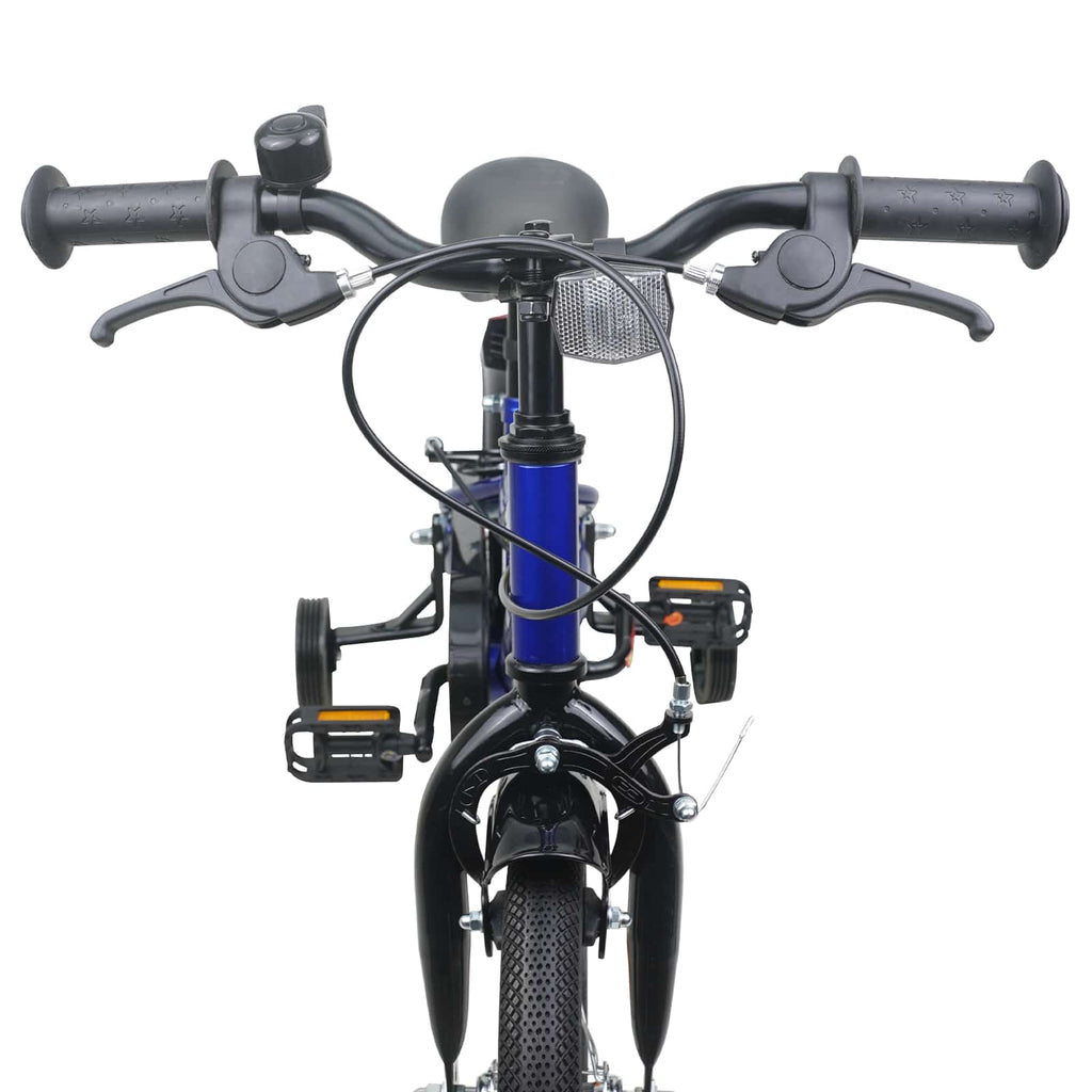 Kinderfahrrad 12 Zoll für 2-4 Jahre alt Blau und Schwarz