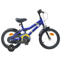 Kinderfahrrad 14 Zoll für 3-5 Jahre alt Blau Weiß