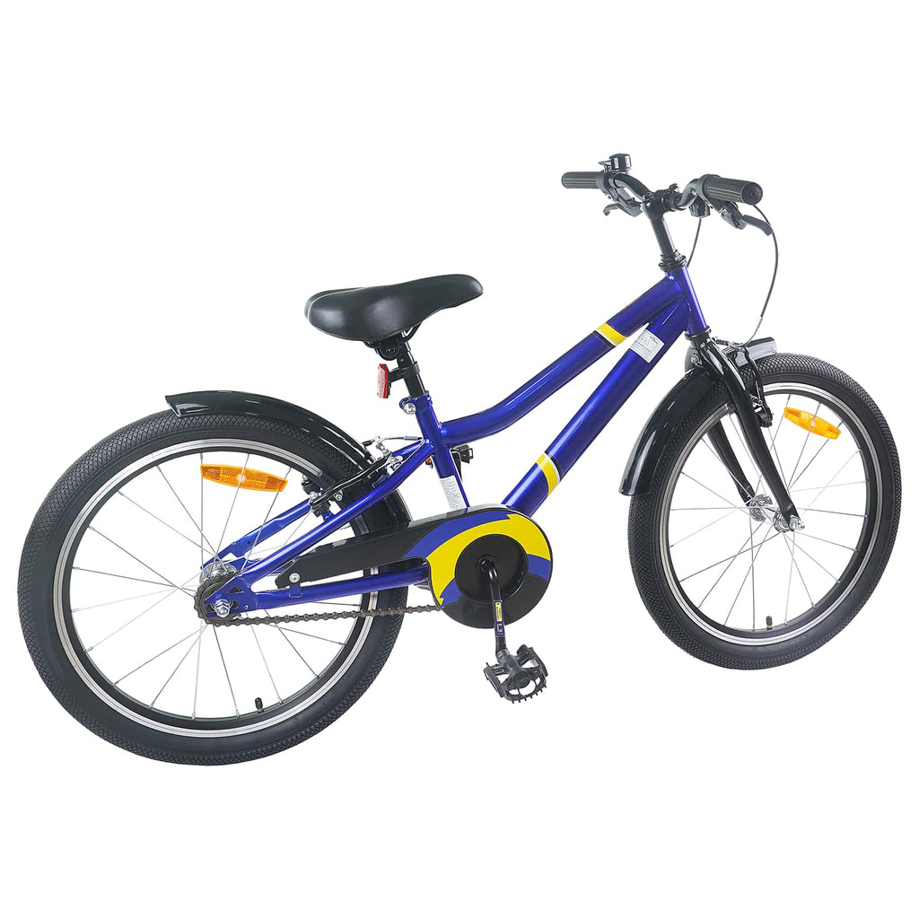 Kinderfahrrad 22 Zoll für 7-12 Jahre alt Blau Schwarz