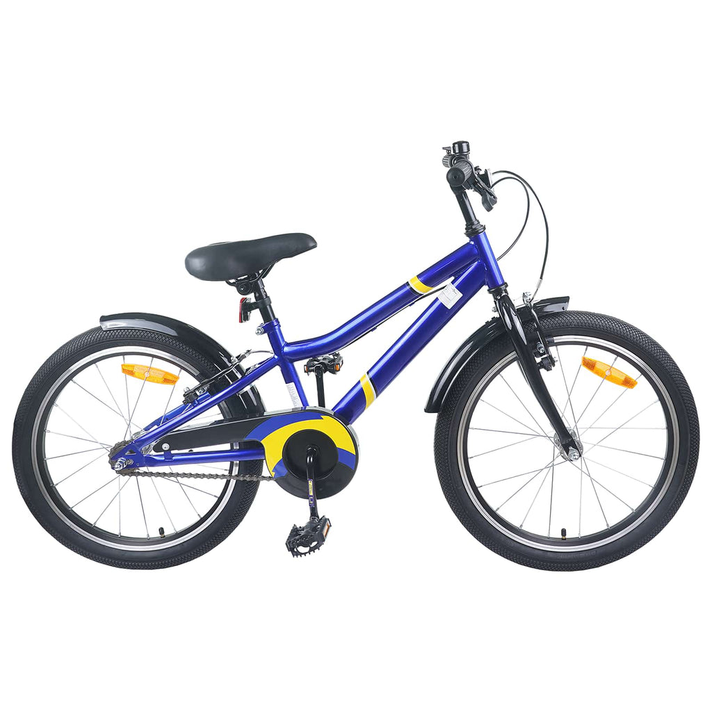 Kinderfahrrad 24 Zoll für 8-12 Jahre alt Blau Schwarz