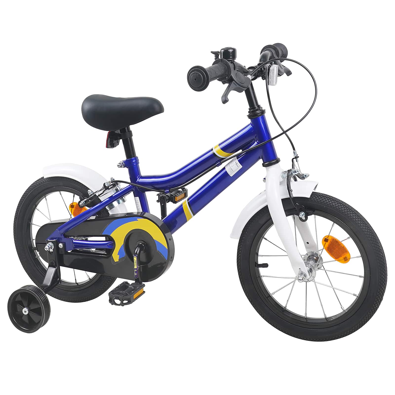 Kinderfahrrad 12 Zoll für 2-4 Jahre alt Blau Weiß