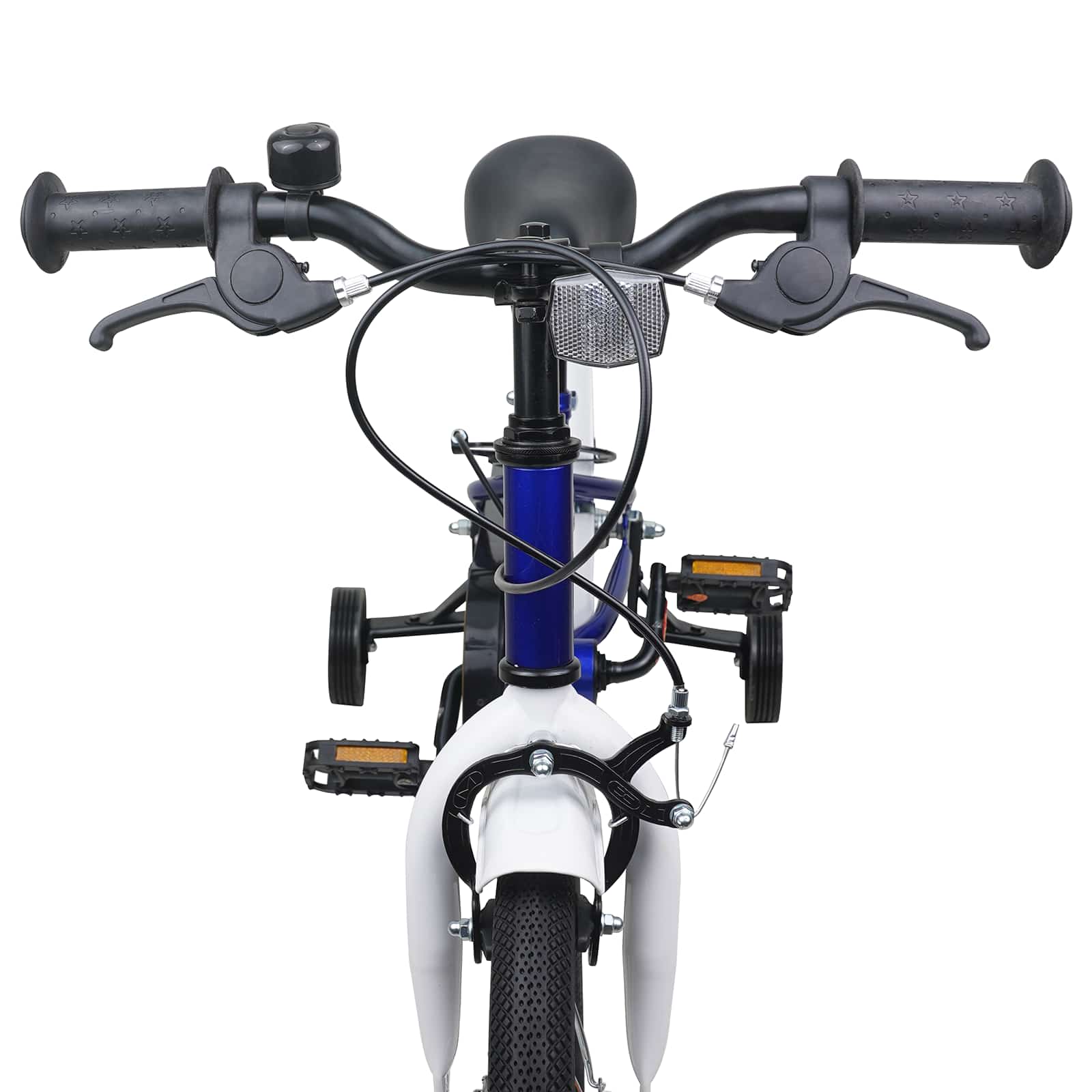 Kinderfahrrad 14 Zoll für 3-5 Jahre alt Blau Weiß