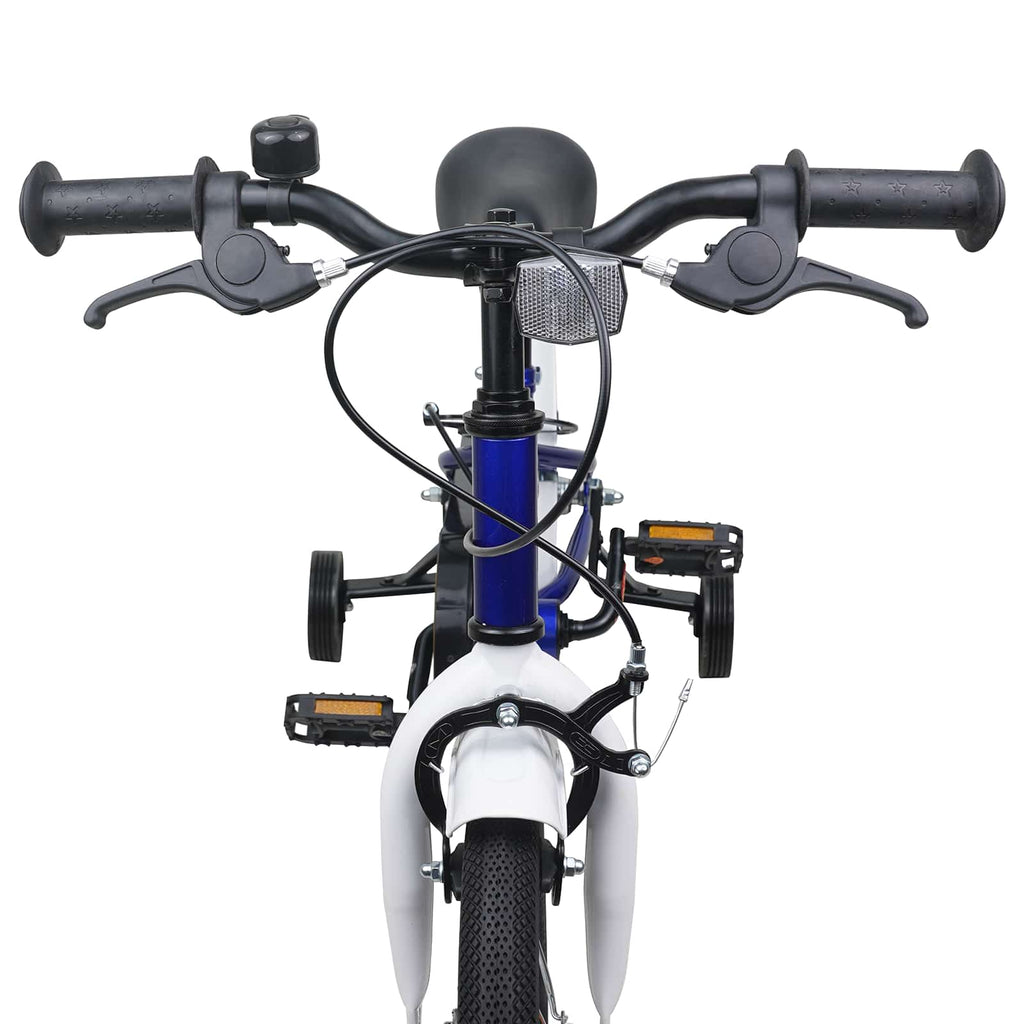 Kinderfahrrad 16 Zoll für 4-6 Jahre alt Blau Weiß