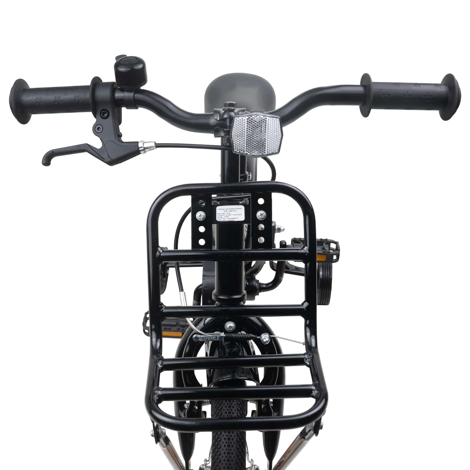 Kinderfahrrad 14 Zoll für 3-5 Jahre alt Orange und Schwarz