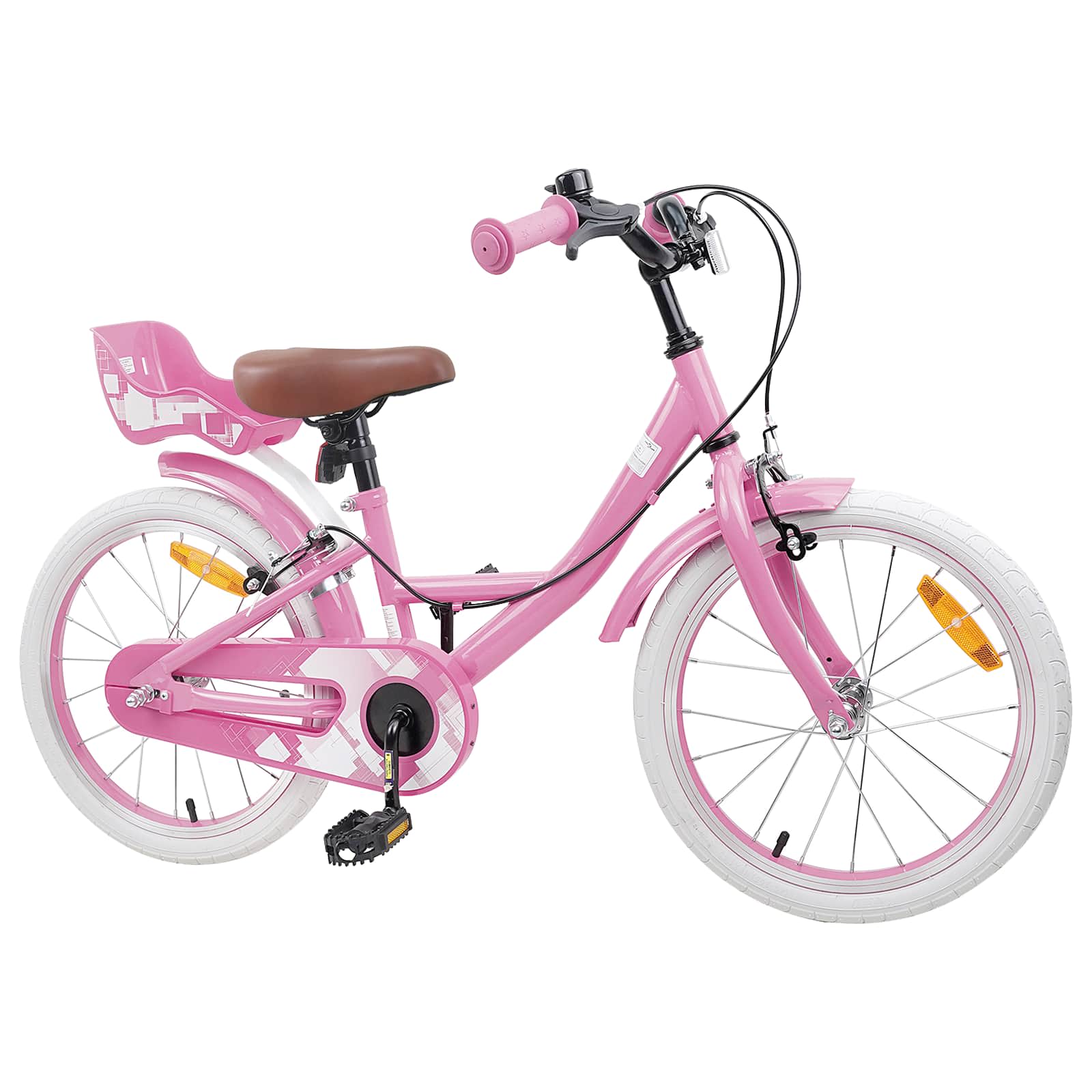 Kinderfahrrad 18 Zoll für 5-7 Jahre alt Hellrosa