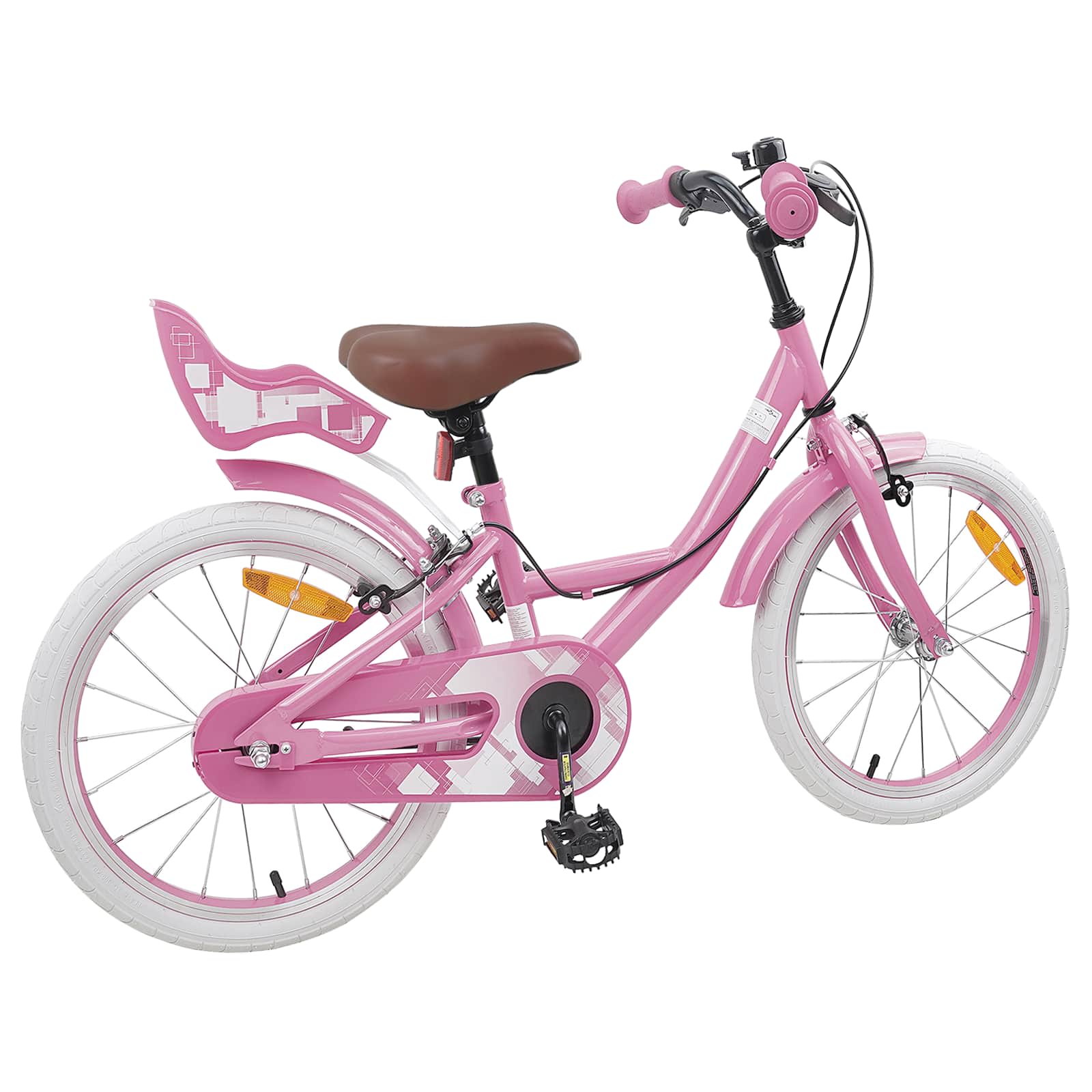 Kinderfahrrad 18 Zoll für 5-7 Jahre alt Hellrosa