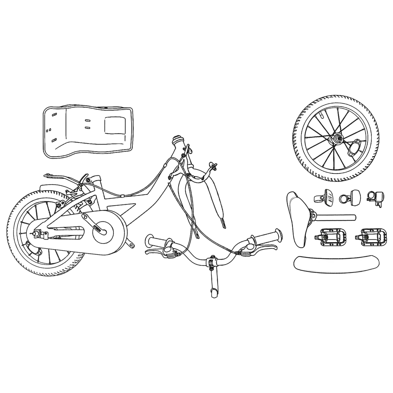 Kinderfahrrad 18 Zoll für 5-7 Jahre alt Hellrosa