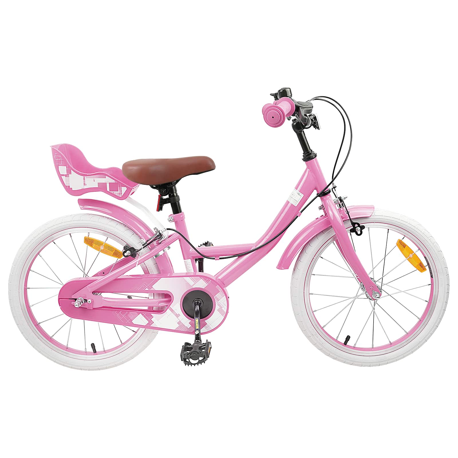 Kinderfahrrad 18 Zoll für 5-7 Jahre alt Hellrosa