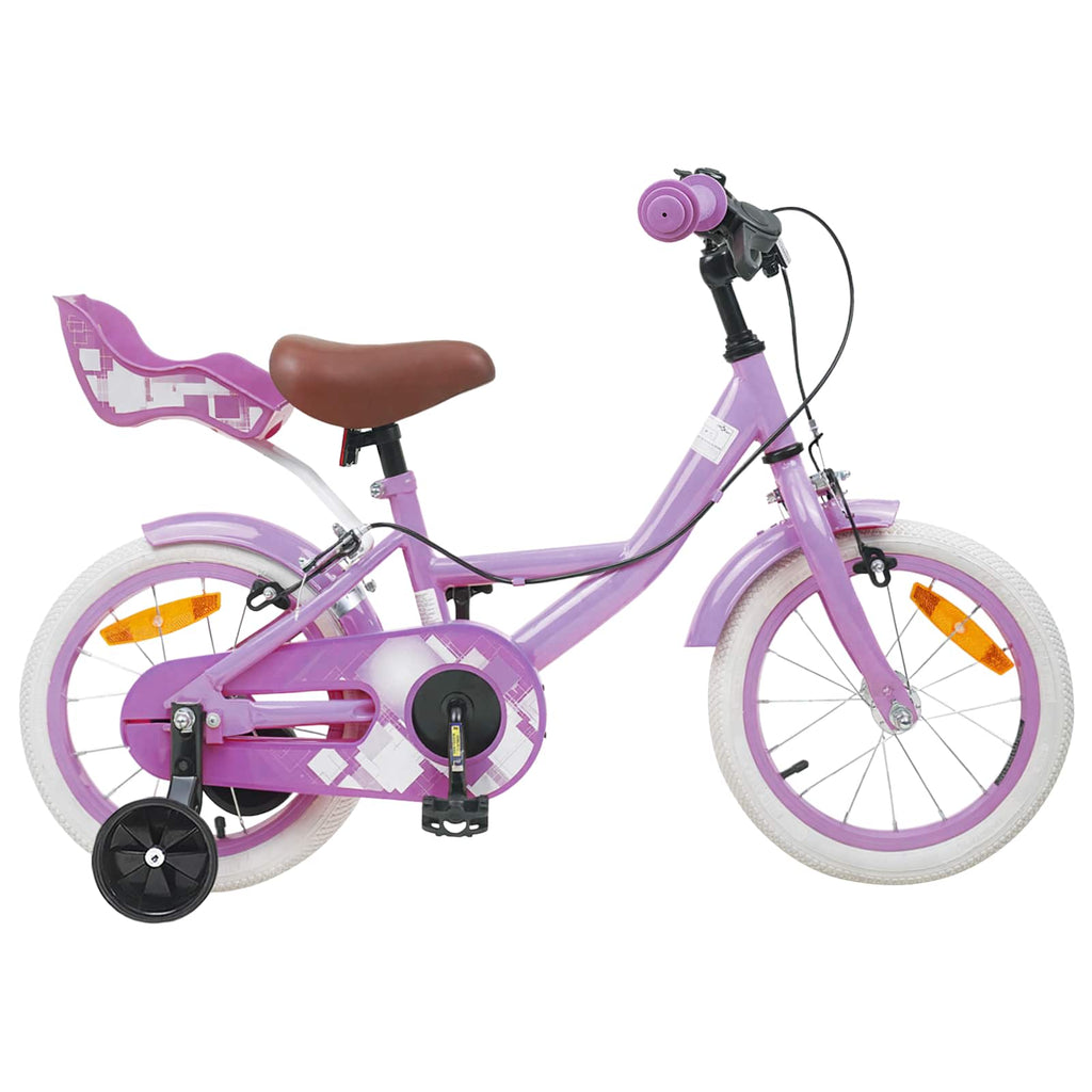 Kinderfahrrad 12 Zoll für 2-4 Jahre alt Lila