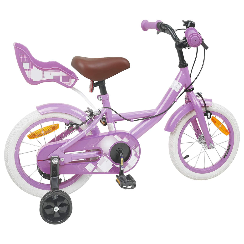 Kinderfahrrad 14 Zoll für 3-5 Jahre alt Lila