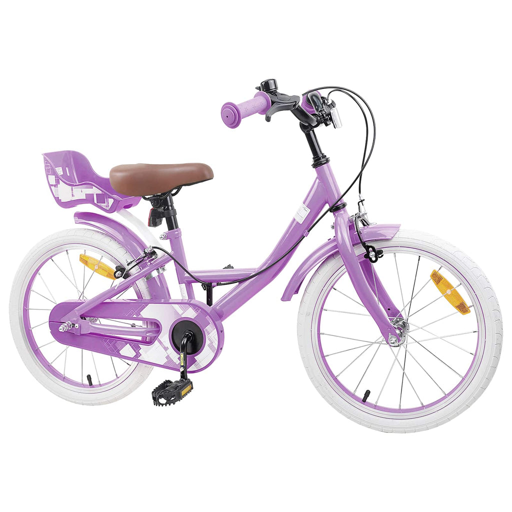 Kinderfahrrad 18 Zoll für 5-7 Jahre alt Lila