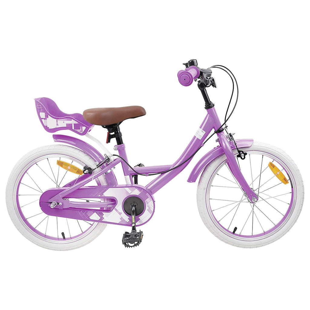 Kinderfahrrad 18 Zoll für 5-7 Jahre alt Lila