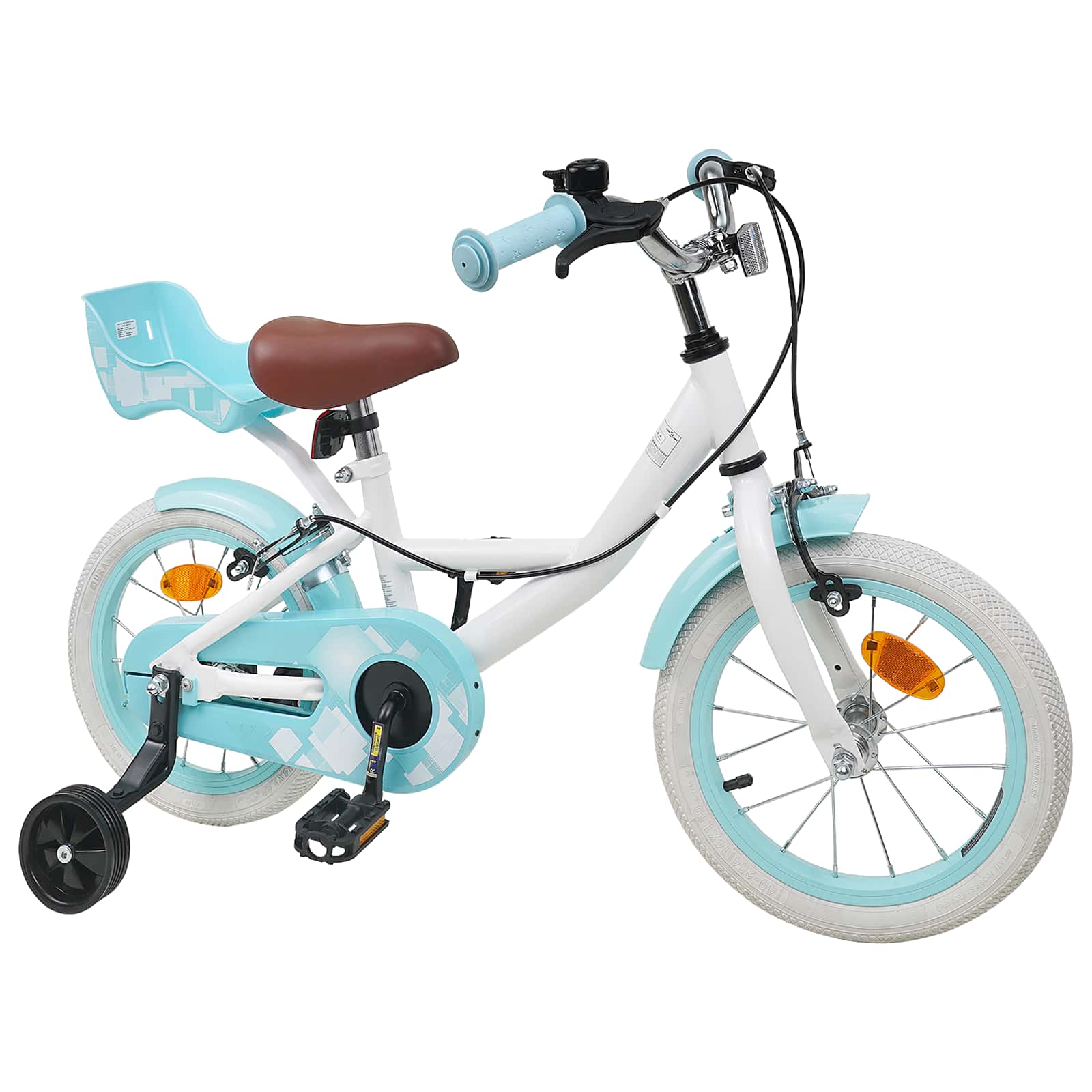 Kinderfahrrad 14 Zoll für 3-5 Jahre alt Weiß