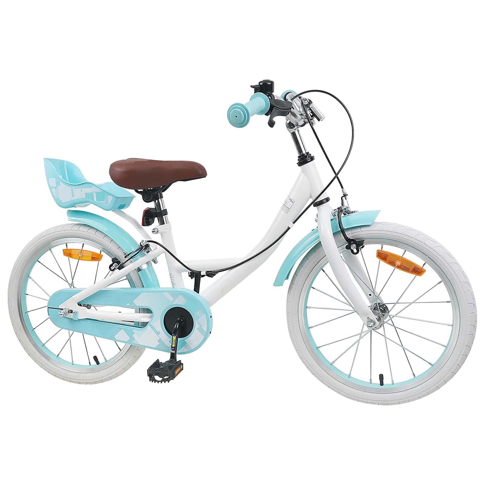 Kinderfahrrad 18 Zoll für 5-7 Jahre alt Weiß