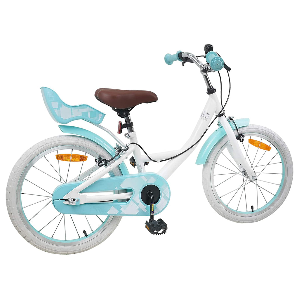 Kinderfahrrad 18 Zoll für 5-7 Jahre alt Weiß